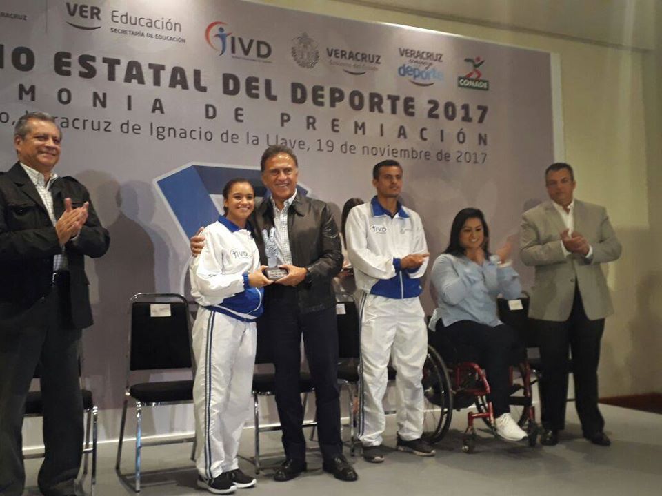 Complacida Viviana del Ángel con Premio Estatal del Deporte 2017