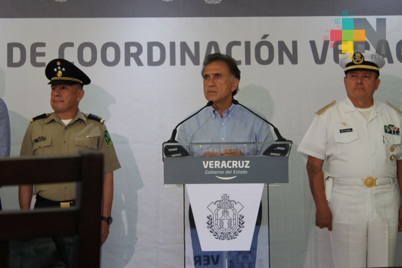Disminuyeron delitos en las cinco regiones de Veracruz, destaca el gobernador Yunes