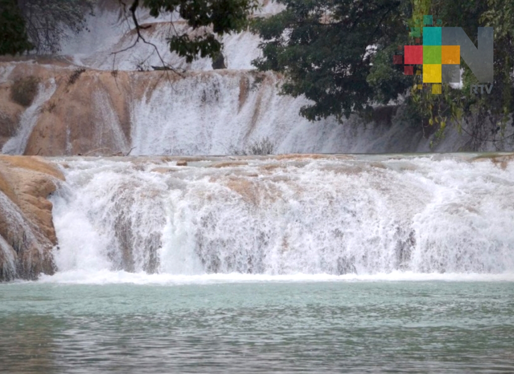 Cascadas de Agua Azul registran recuperación del 100 por ciento de su flujo