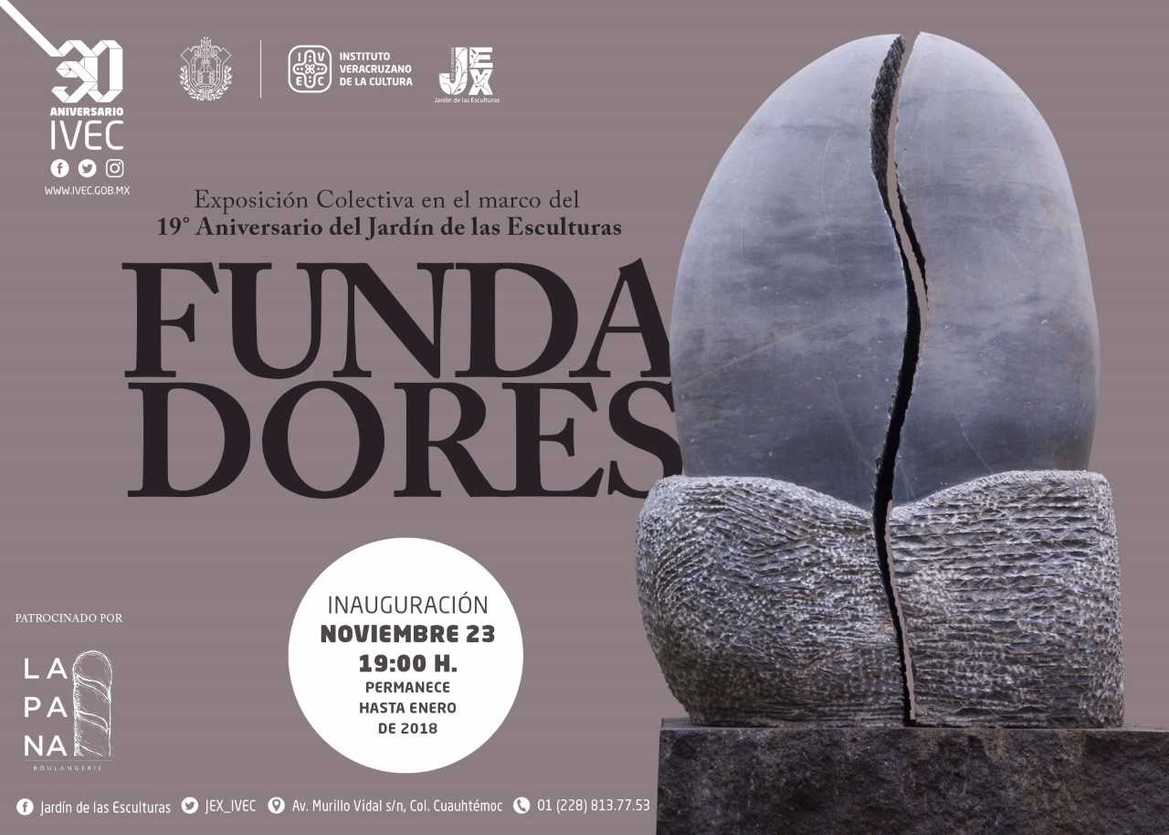Celebra Jardín de las Esculturas IVEC su 19 aniversario con la exposición Fundadores