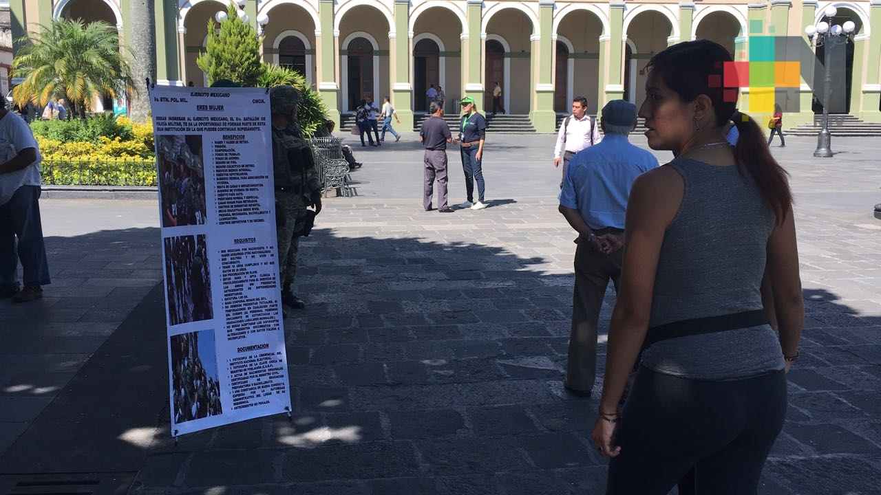 Sedena inicia reclutamiento de mujeres para darse de alta en la Policía Militar