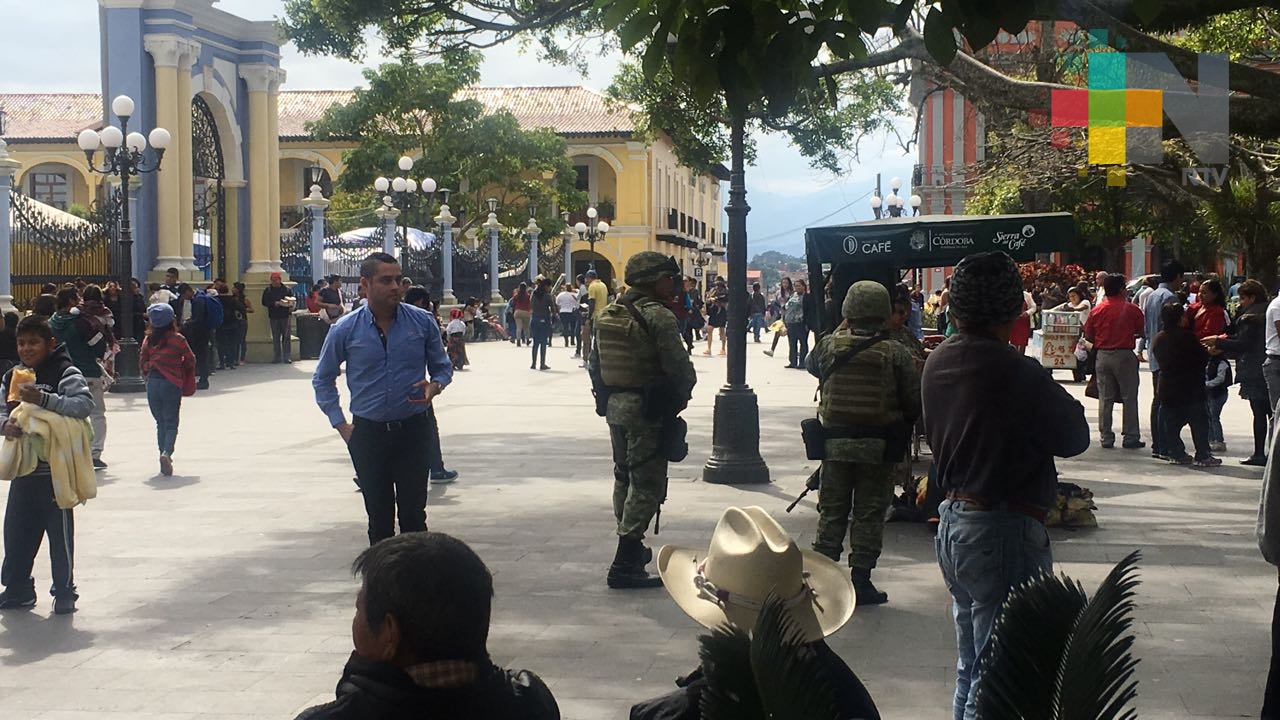 Redobla presencia Policía Militar en Córdoba ante temporada de pago de aguinaldos