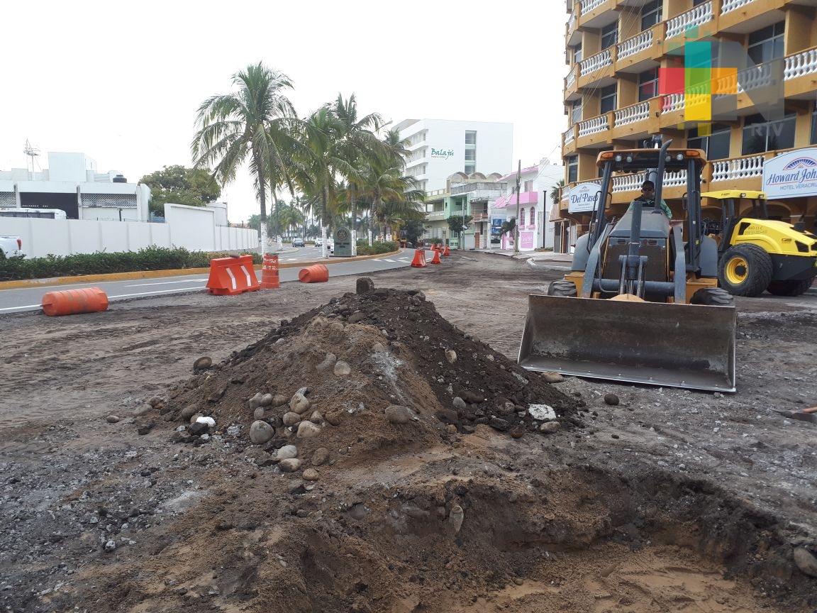 Sigue la rehabilitación del bulevar Manuel Ávila Camacho de Veracruz