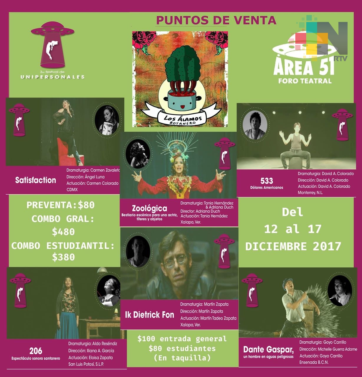 En Xalapa se realizará Festival de Unipersonales