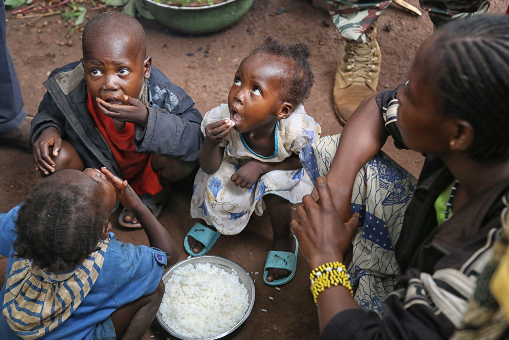 A nivel mundial, más de 41 millones de personas están al borde de la hambruna