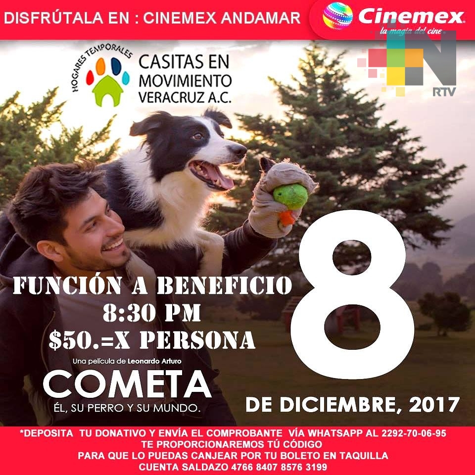 Proyectan documental Cometa en beneficio de perros abandonados