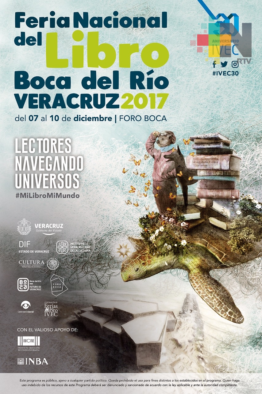 Realizará IVEC la Primera Feria Nacional del Libro en Boca del Río