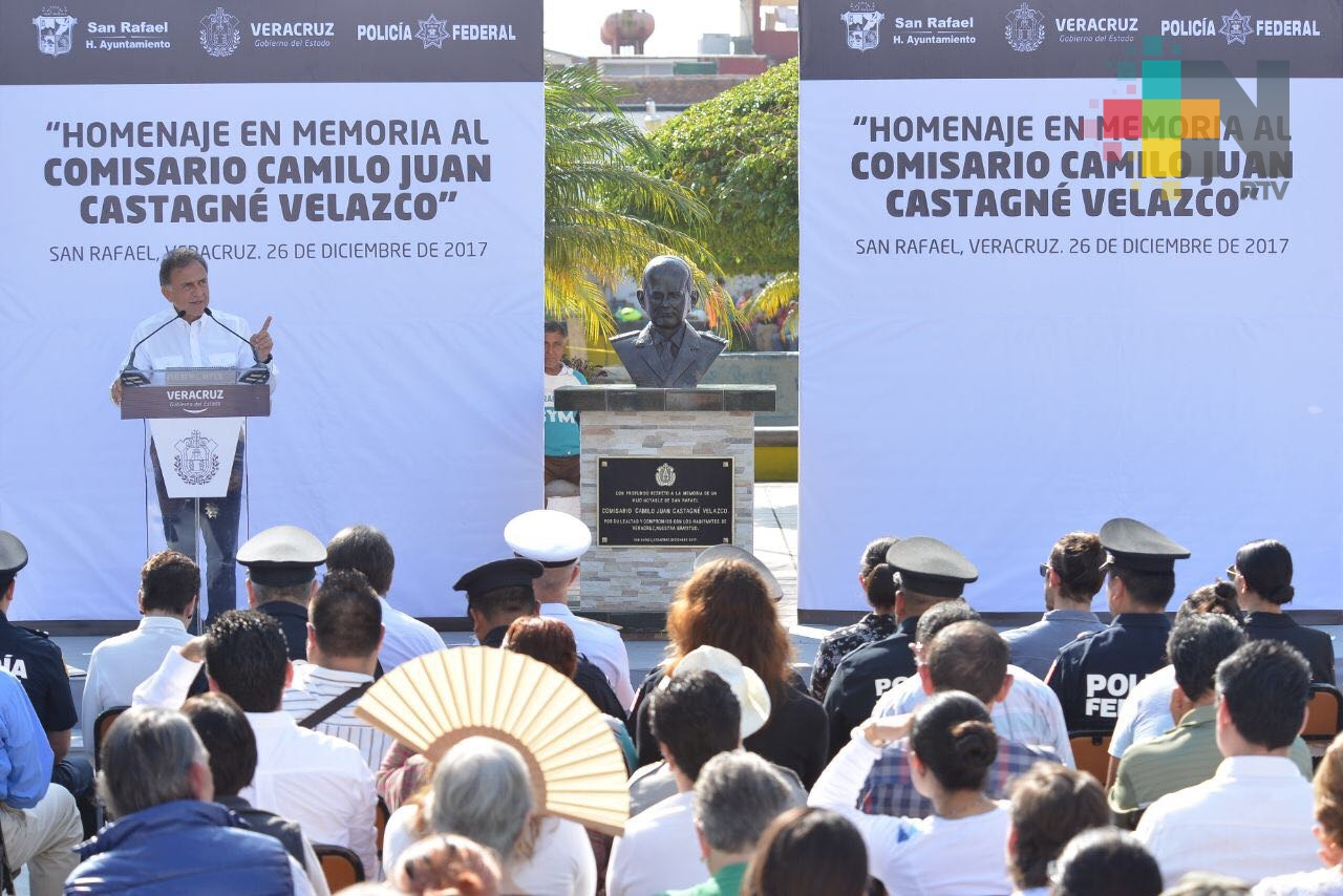 Ni un paso atrás en darle seguridad a los veracruzanos y castigar a quienes delinquen: Gobernador Yunes