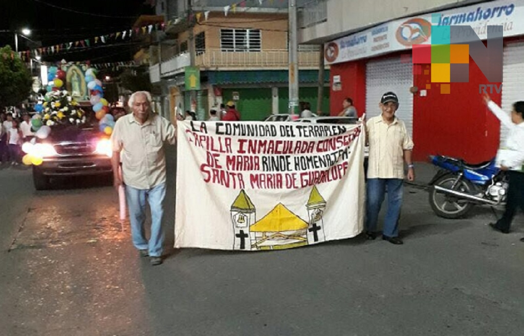 Inician peregrinaciones guadalupanas en Tierra Blanca