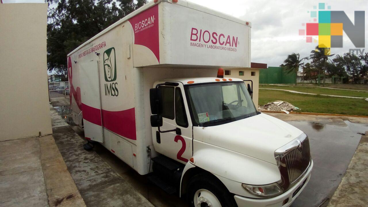 Realiza IMSS campaña de mastografías en Coatzacoalcos