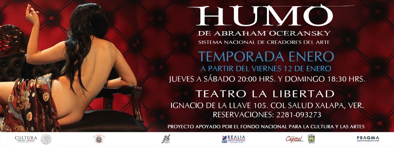 Abraham Oceransky presentará “Humo” en Xalapa