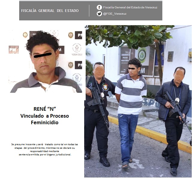 Vinculan a proceso a probable feminicida en Veracruz