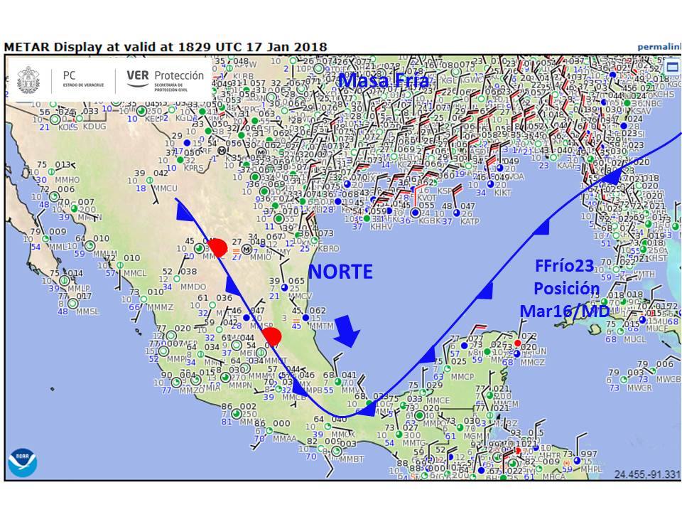 Continuará el frío en Veracruz; habrá heladas durante las mañanas