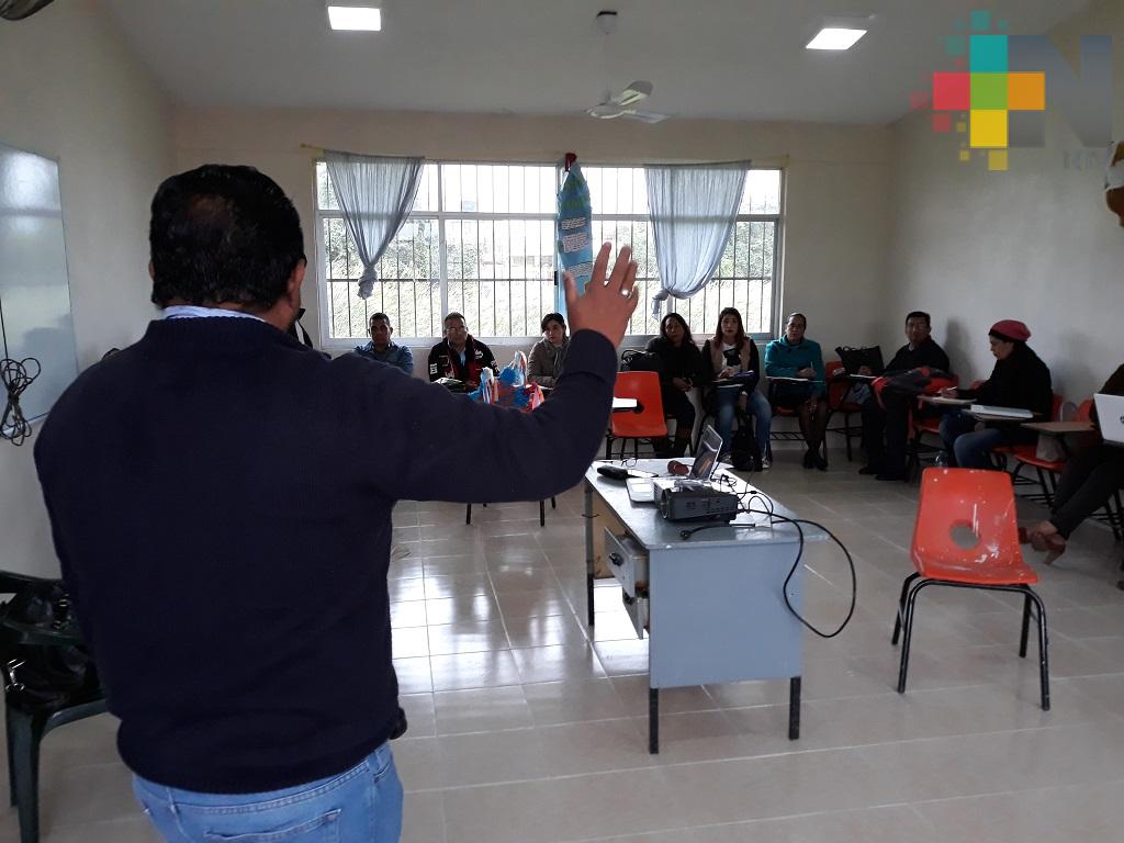 Reciben curso taller maestros de telebachillerato de la zona Tuxpan