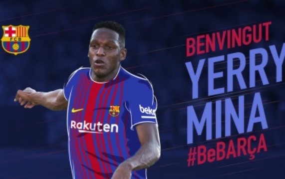 FC Barcelona oficializa fichaje de Yerry Mina