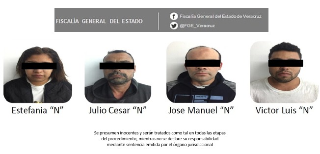 Vinculan a proceso a cuatro probables secuestradores de empresaria en Veracruz