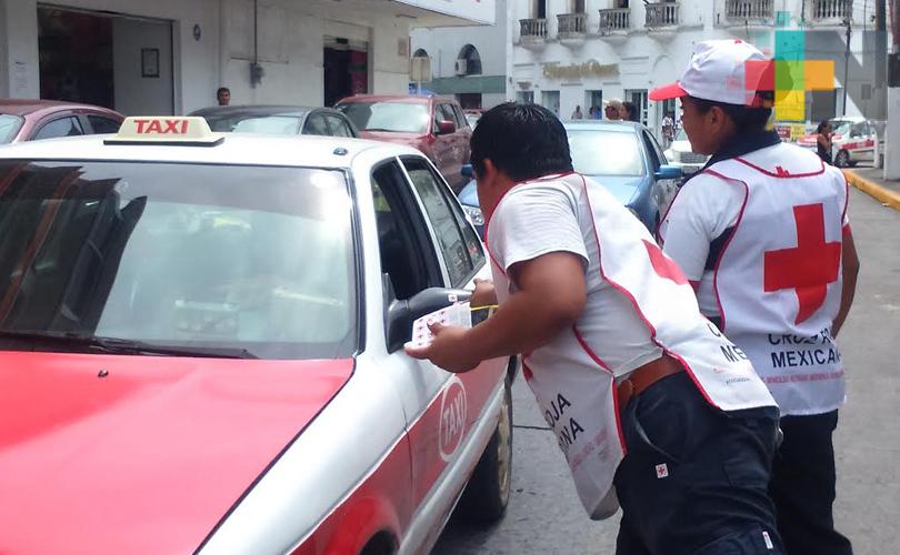 Cruz Roja en Tuxpan confía reunir 3 mdp en la colecta anual