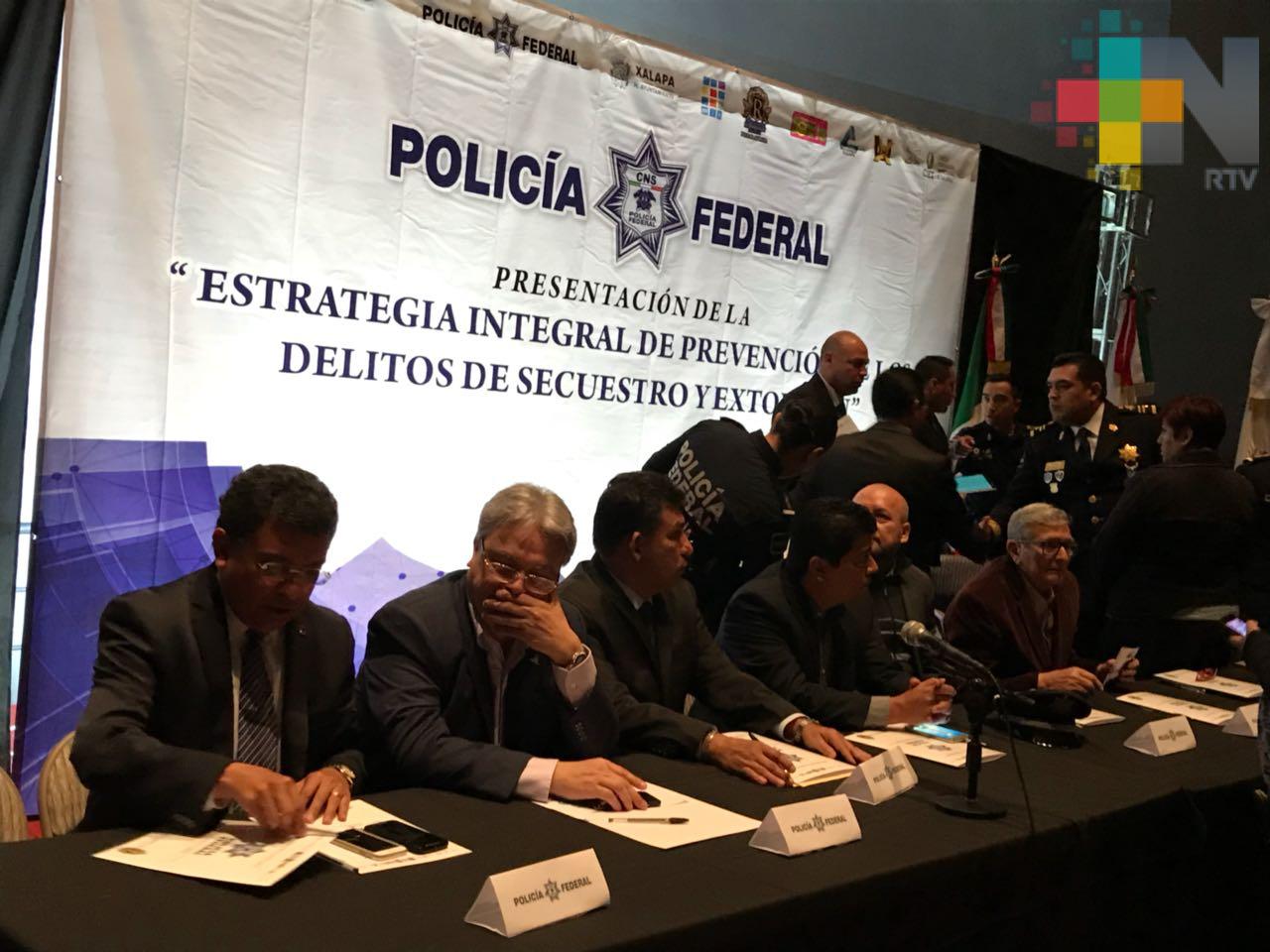 Presentan estrategia integral de prevención de los delitos de secuestro y extorsión en Xalapa