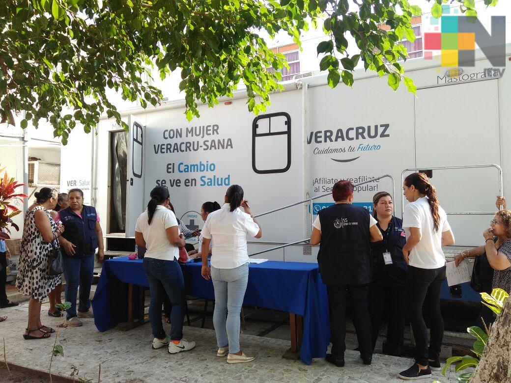 Ofrecen mastografías gratuitas en unidades móviles en el sur de Veracruz
