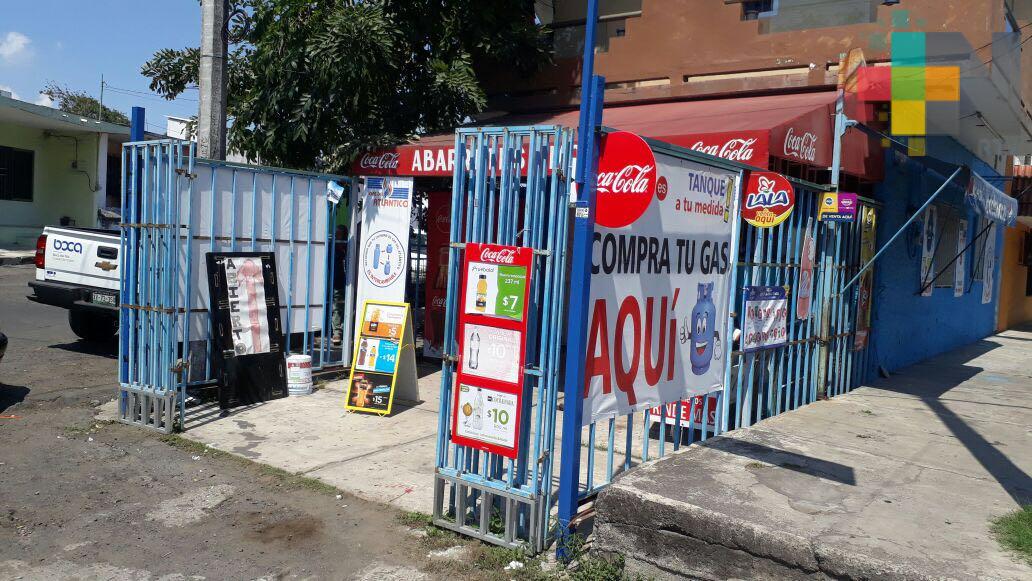 Suspenden venta de gas en tienda de abarrotes