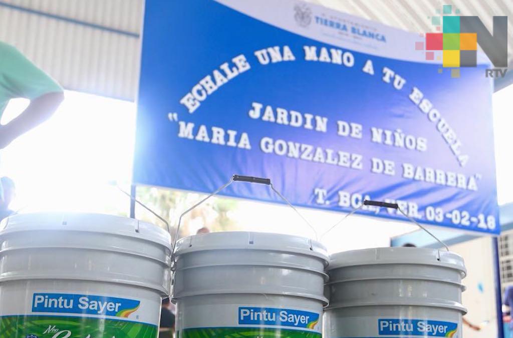 Inicia en Tierra Blanca el programa “Échale una mano a tu escuela”