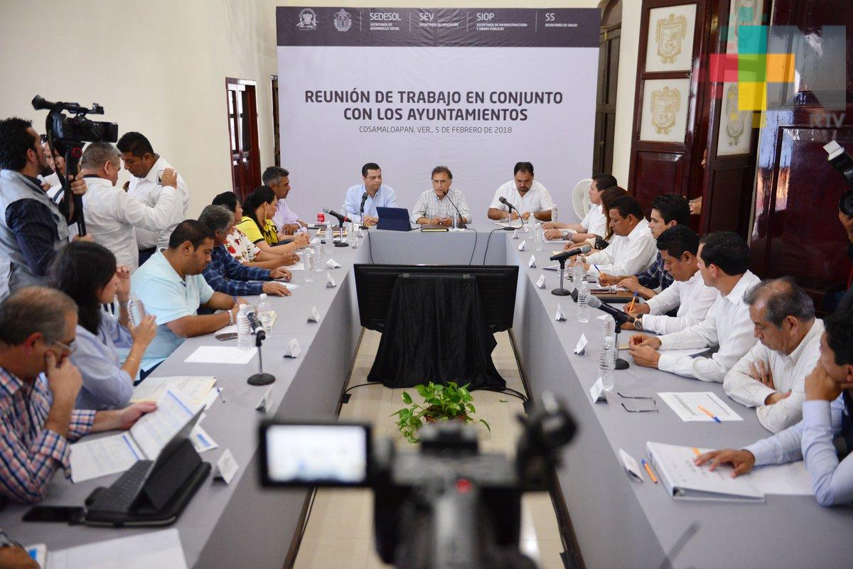 Se reúne el gobernador Yunes con alcaldes de la cuenca del Papaloapan