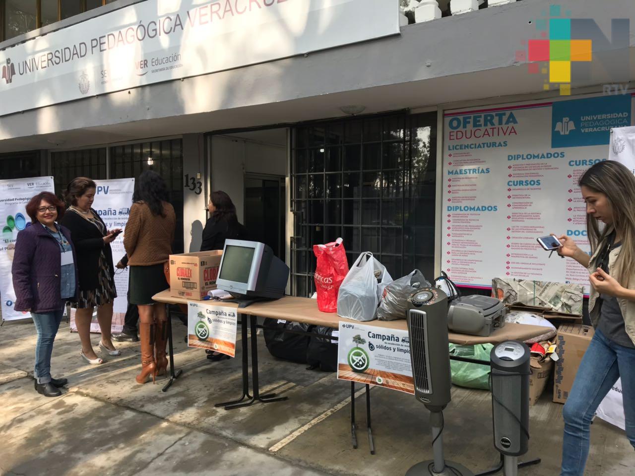 UPV realiza campaña de recolección de residuos sólidos y limpios