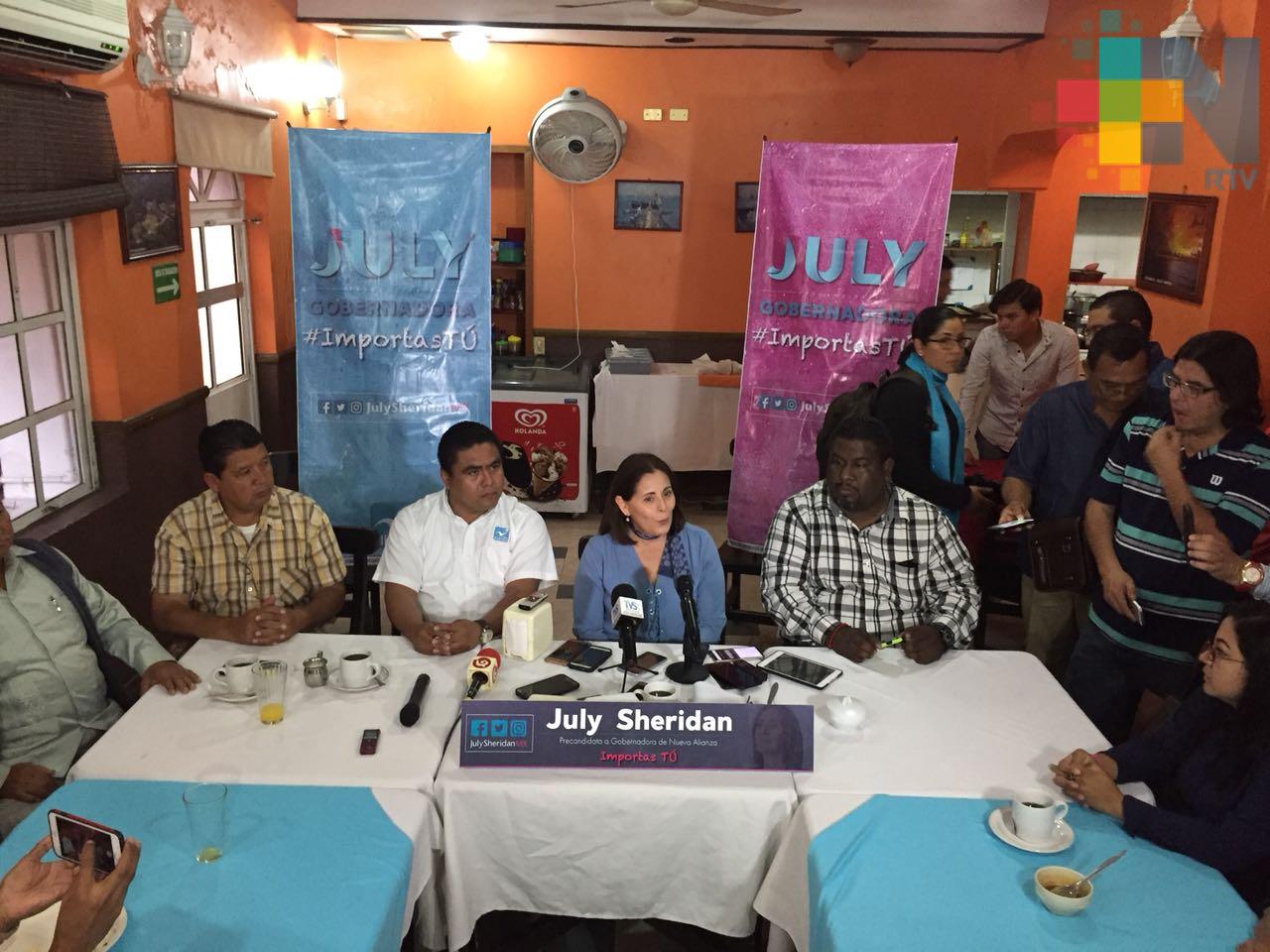 Precandidata destaca crecimiento de Nueva Alianza