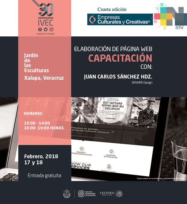 Invita IVEC a capacitación de Elaboración de Páginas Web