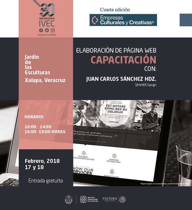 IVEC ofrecerá curso gratuito de ‘Elaboración de páginas web’
