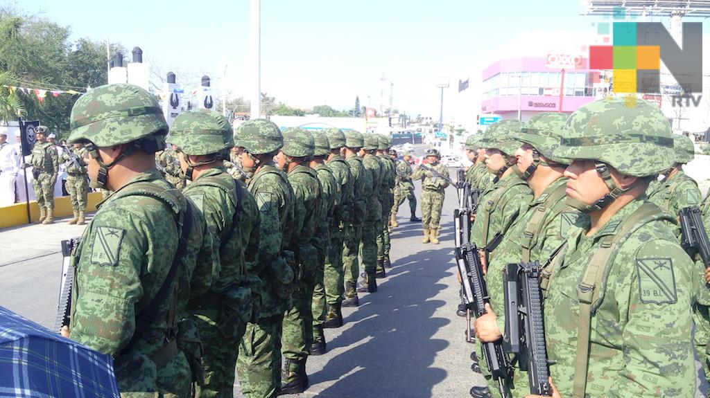 Continuará presencia militar en la región norte de Veracruz