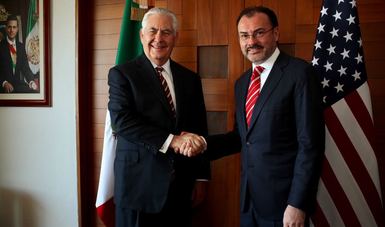 Se reúne el canciller Videgaray con el secretario de Estado de Estados Unidos, Rex Tillerson