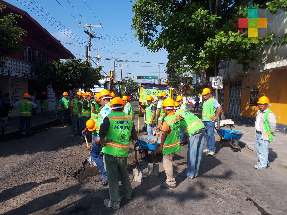 Ayuntamiento de Veracruz inicia programa permanente de bacheo