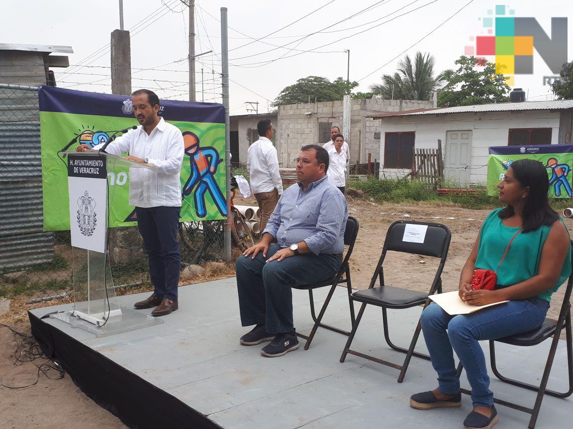 Inician trabajos de introducción de agua potable en las colonias de Veracruz