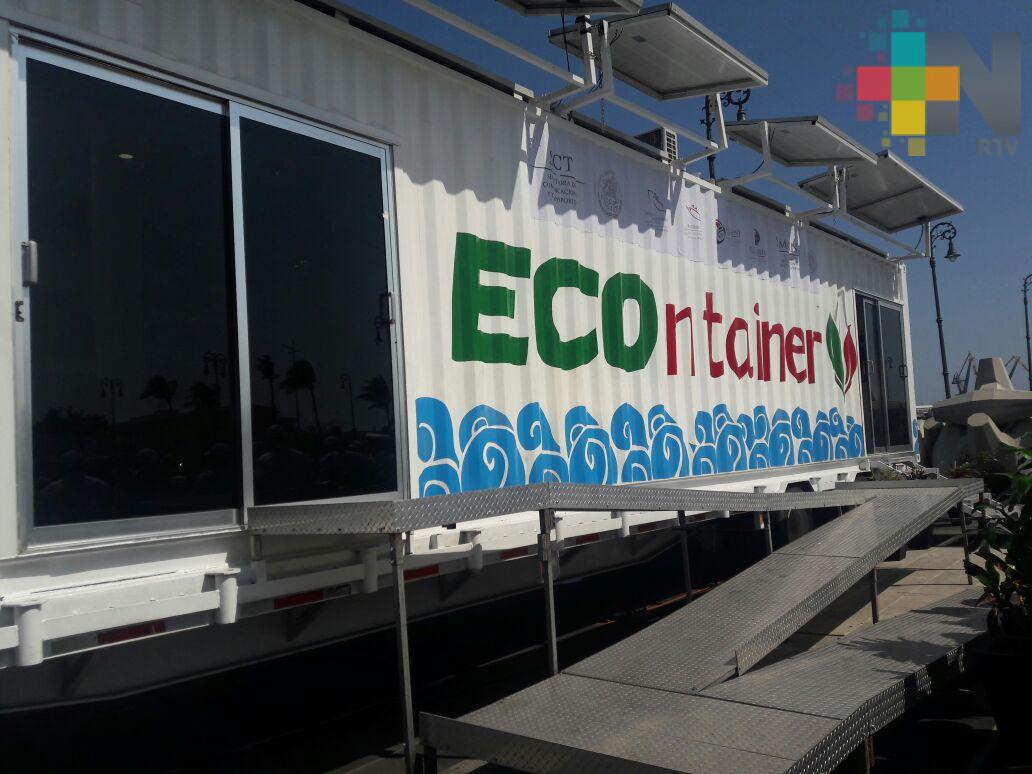 Econtainer difundirá la protección y conservación ambiental en el puerto de Veracruz