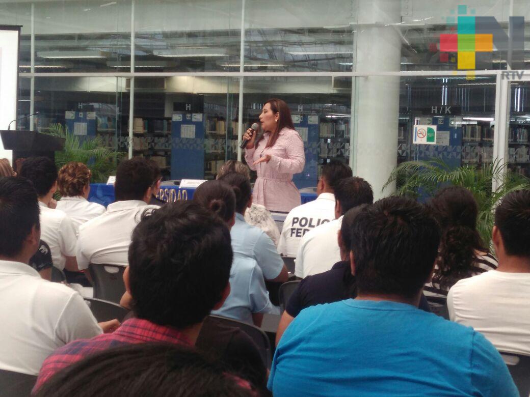 Realizan el Foro estudiantil «Seguridad vial y prevención al delito», en la USBI de Boca del Río