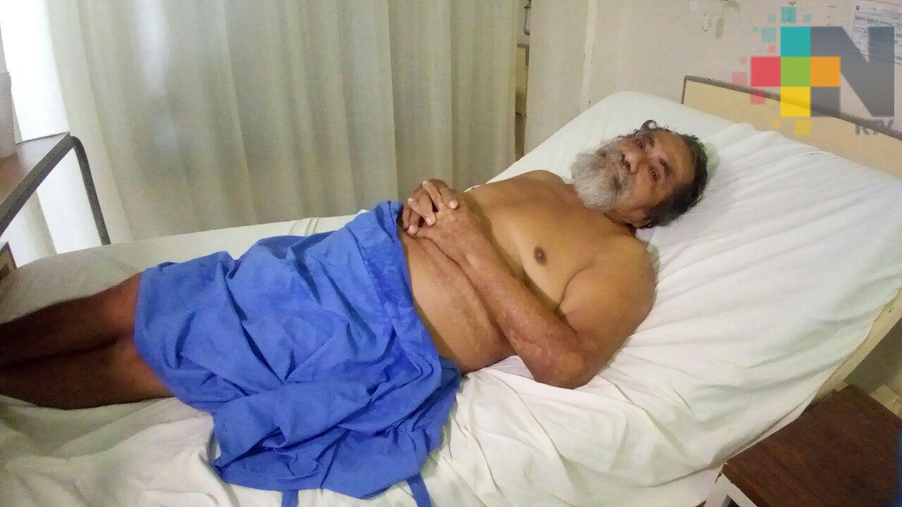 Buscan albergue para indigente convaleciente en Coatzacoalcos