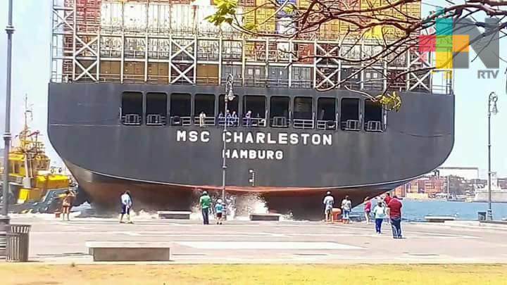 Sin fallas operativas el buque MSC-Charleston: Apiver