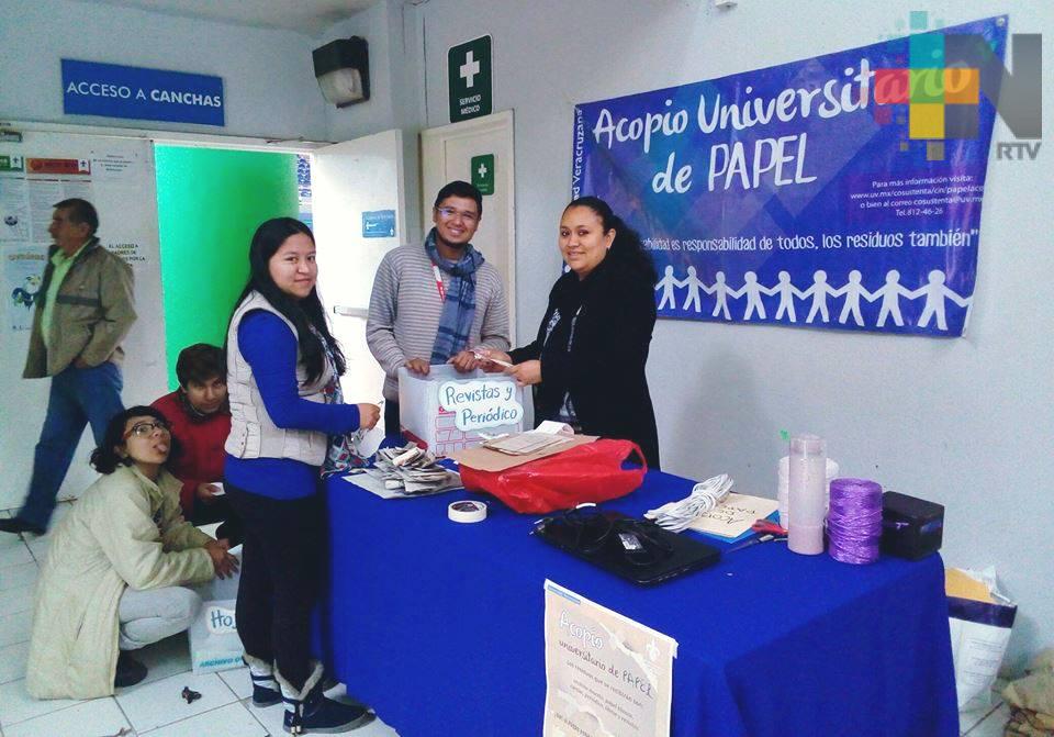 Invita UV al Acopio Universitario de Papel
