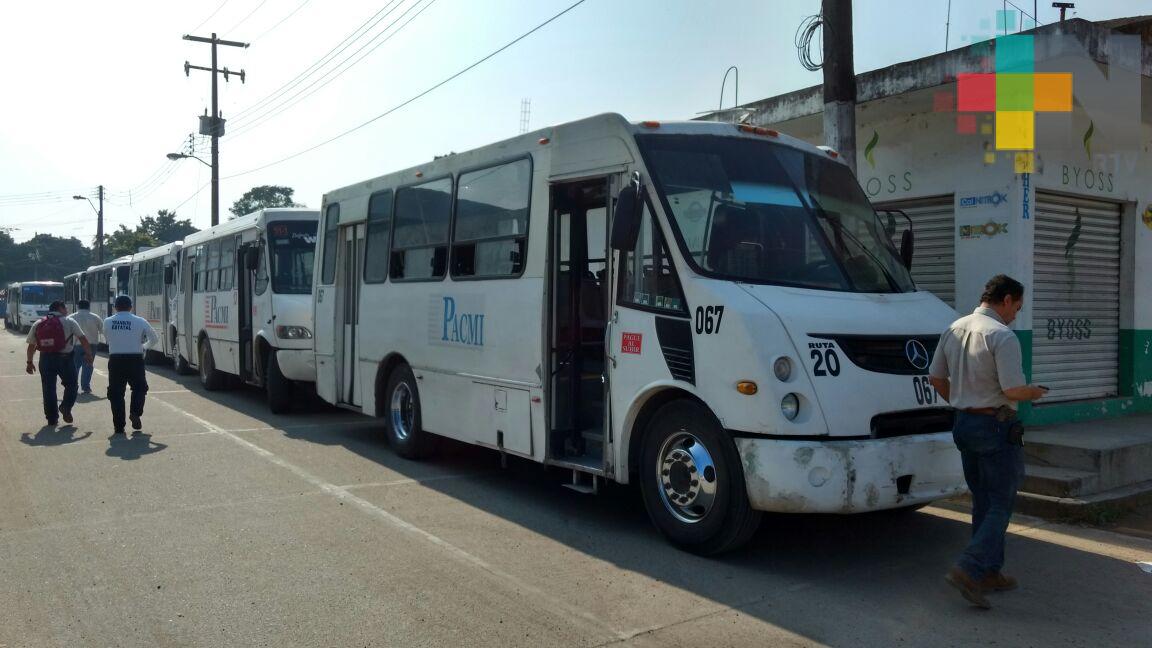 Urge modificar tarifas del servicio urbano, señalan transportistas de Tuxpan