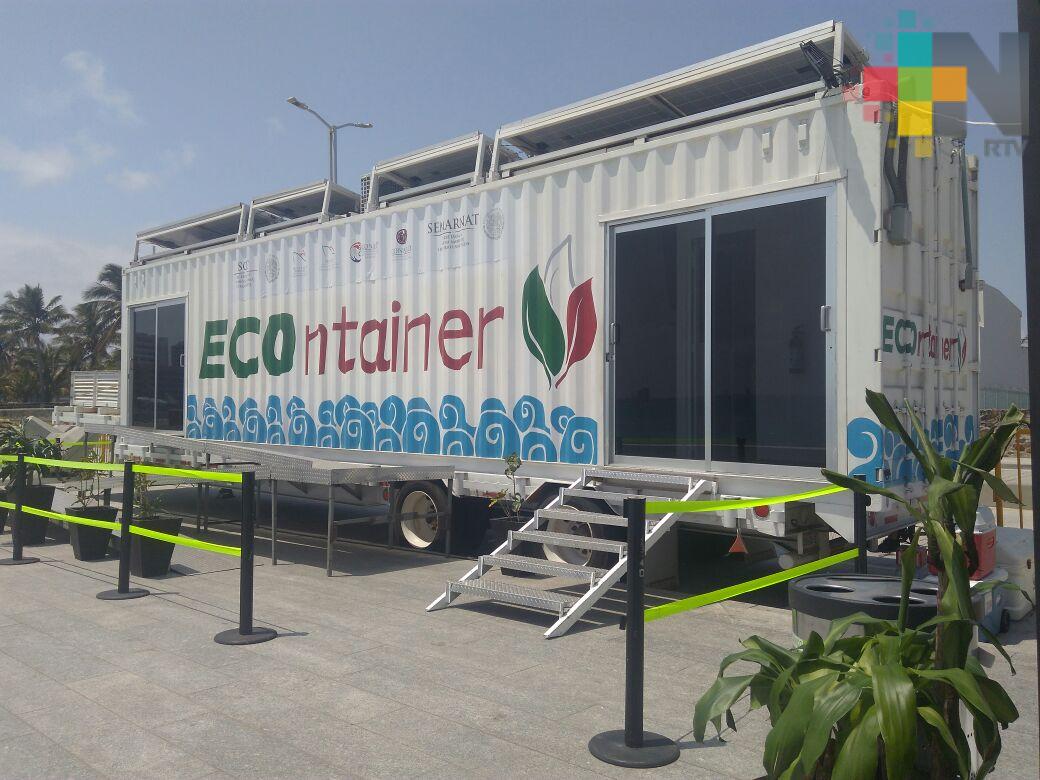 Llegó Econtainer a Boca del Río, permanecerá hasta el domingo 25 de marzo