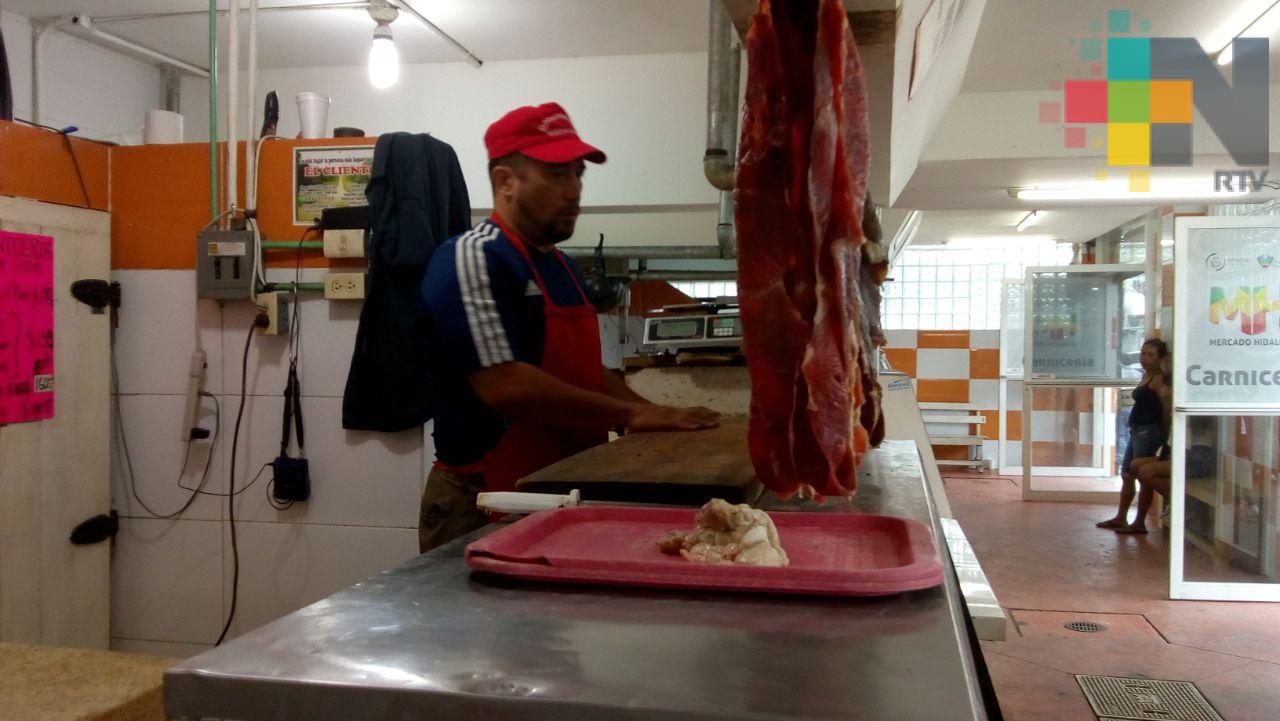 Sin disminuir las ventas de carne de res y cerdo en Veracruz puerto