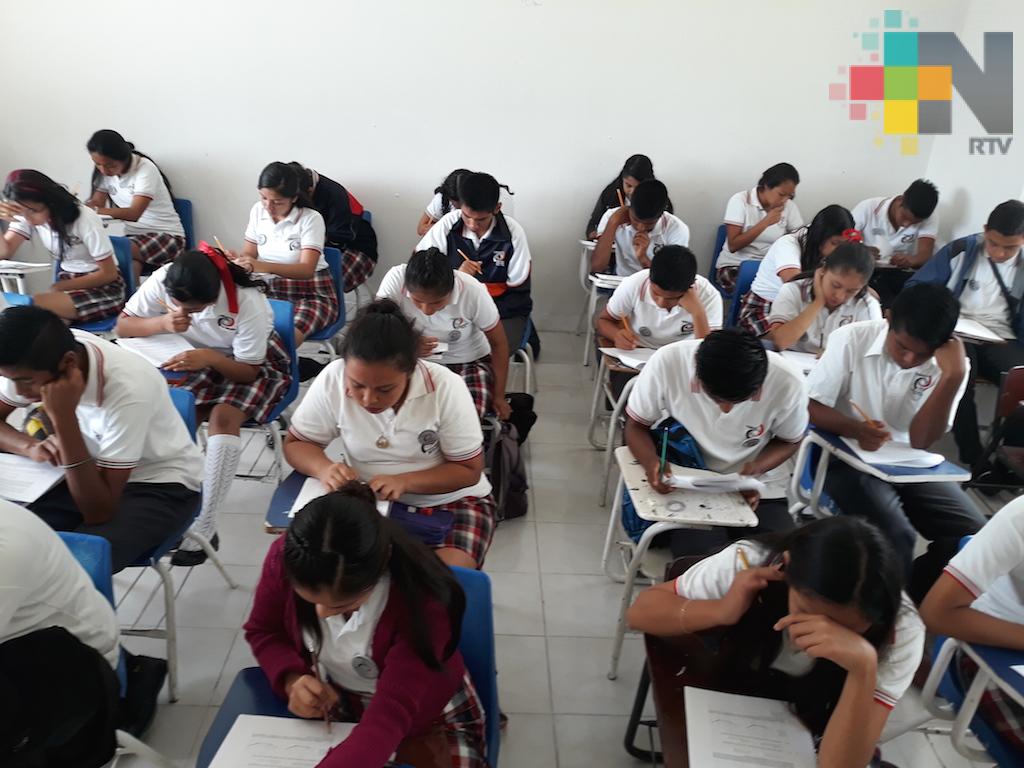 Telebachilleratos de la zona de Tuxpan realizan olimpiada del conocimiento
