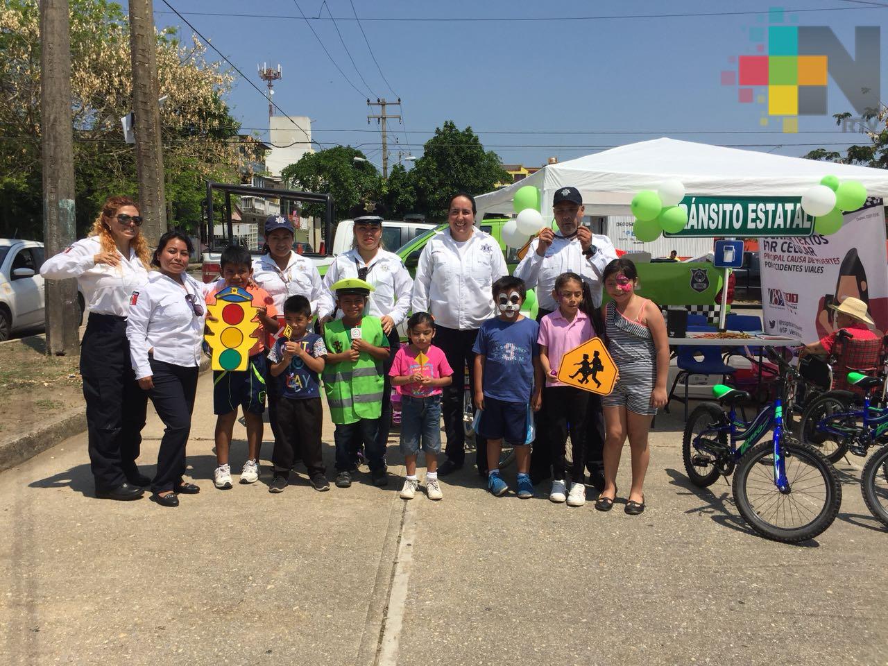 Celebran Feria de Seguridad Vial en Coatzacoalcos