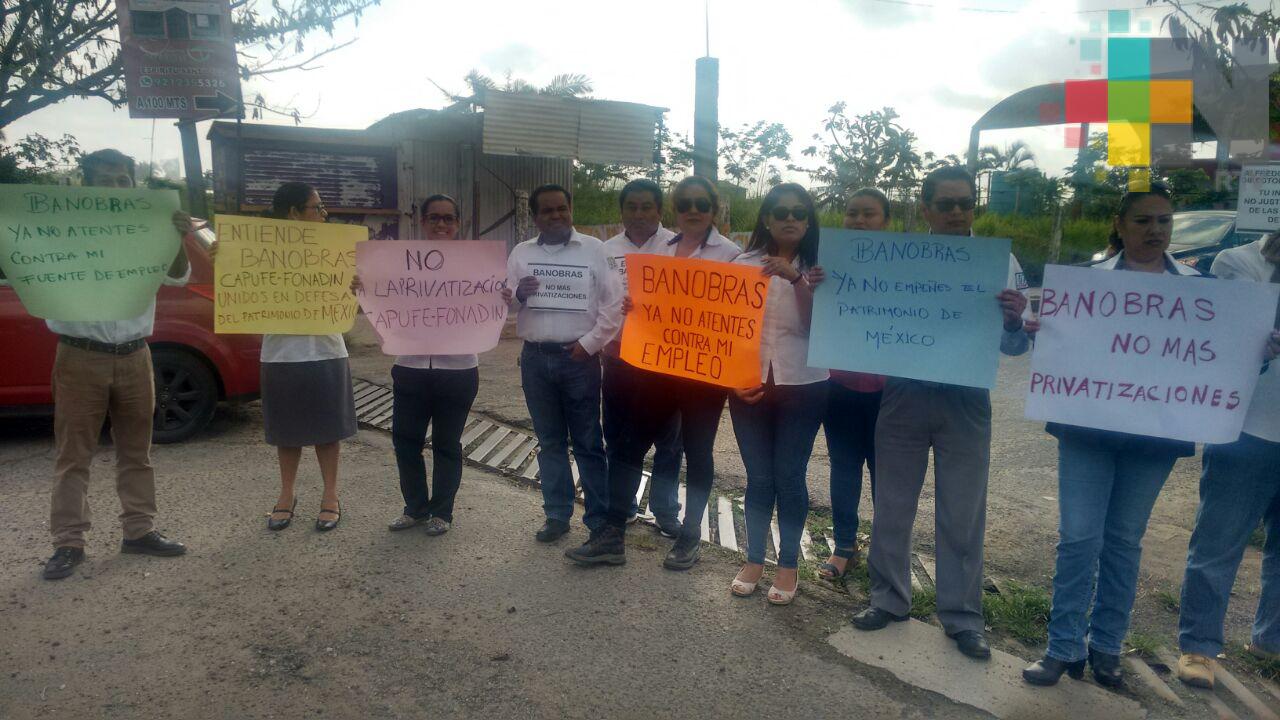 Trabajadores de Capufe Coatzacoalcos se oponen a la concesión de tramos carreteros
