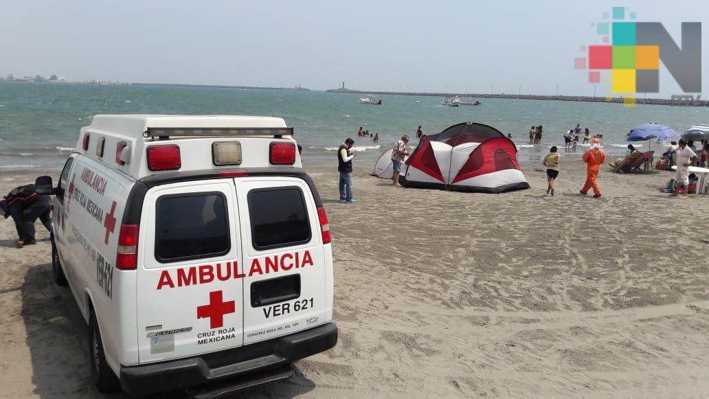 Del 18 al 21 de abril, habrá módulos de atención de Cruz Roja en playas de Veracruz-Boca del Río