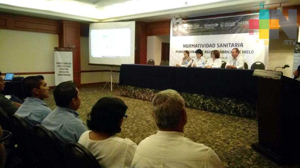 Instruyen en normas sanitarias a 150 purificadoras de agua y fábricas de hielo en la región sur