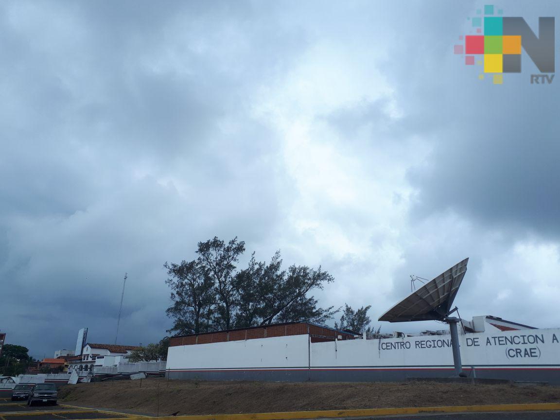 Cielo nublado en gran parte de la entidad veracruzana