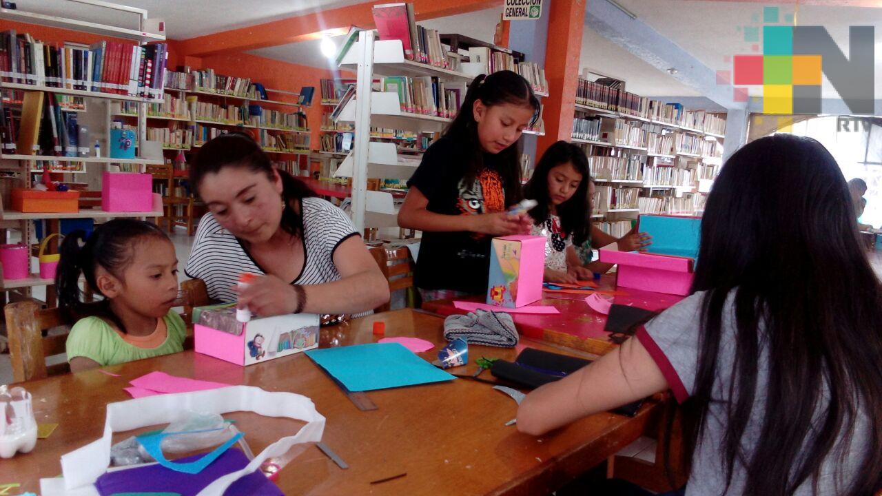 Realizan curso «Mis vacaciones en la biblioteca» en Ixhuatlán del Café