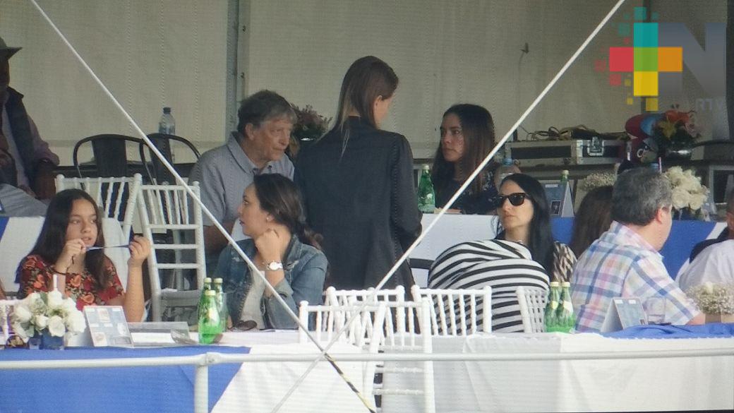 Bill Gates en Xalapa; acompaña a su hija en el Concurso de Salto Ecuestre Coapexpan 2018